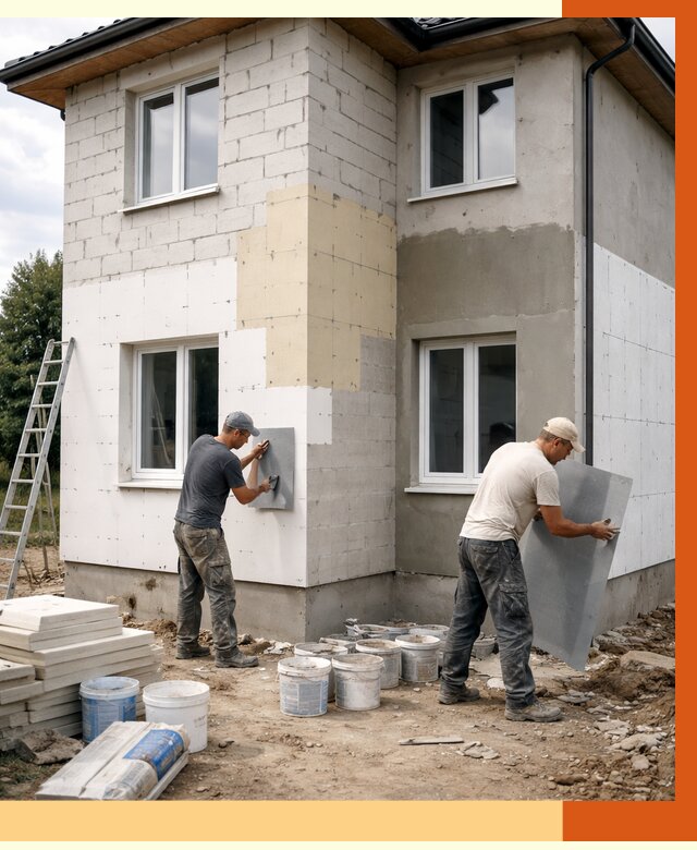 Утепление дома из газобетона в Новокузнецке от 4315 руб./м² — заказать у ТепломастерНвк