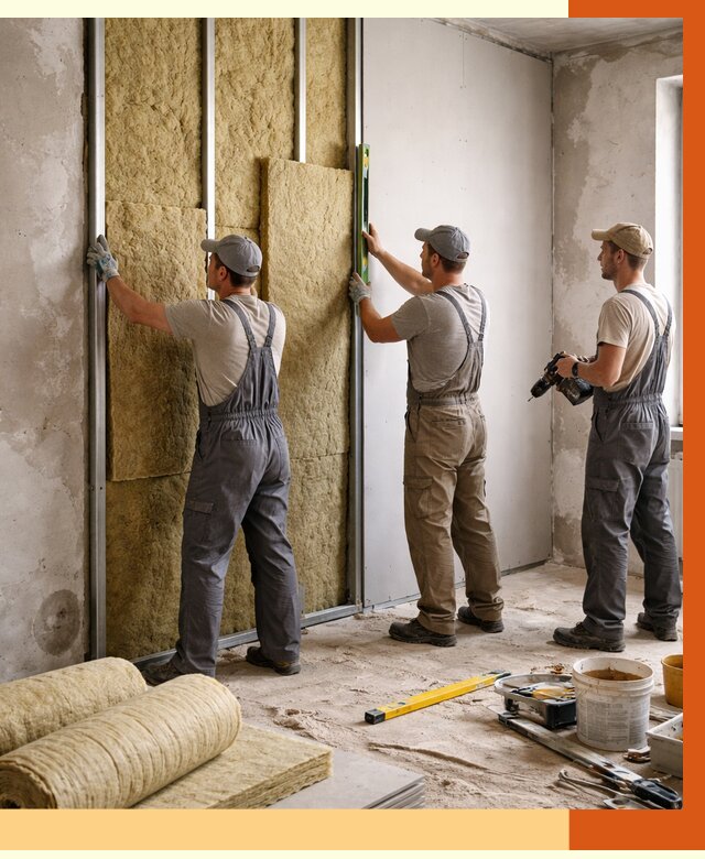 Утепление стен изнутри в Новокузнецке от 2312 руб/м² под ключ | ТепломастерНвк